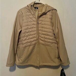 New Balance Cream Hooded Jacket